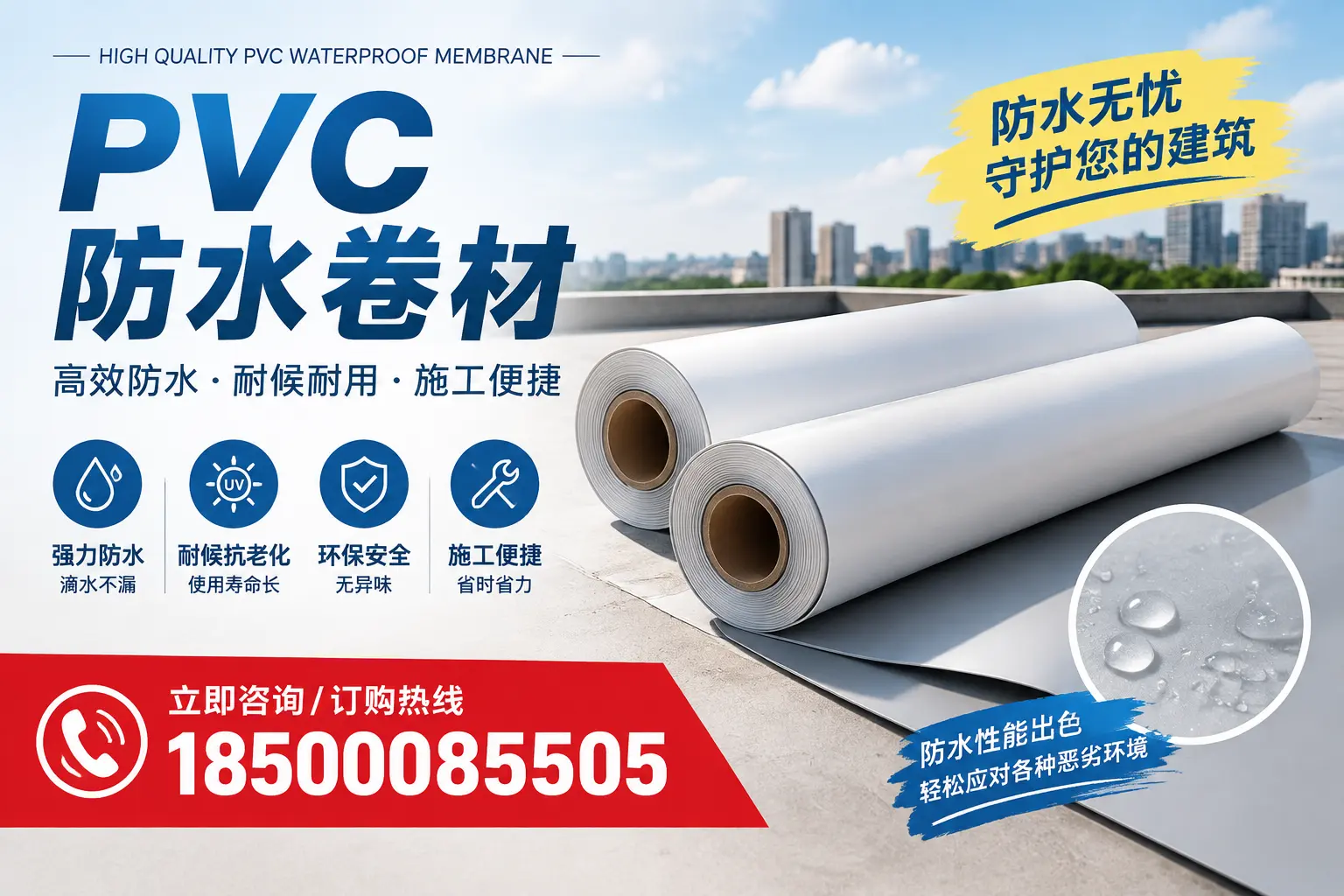 如何正确储存PVC防水卷材？昌吉用户的实用建议